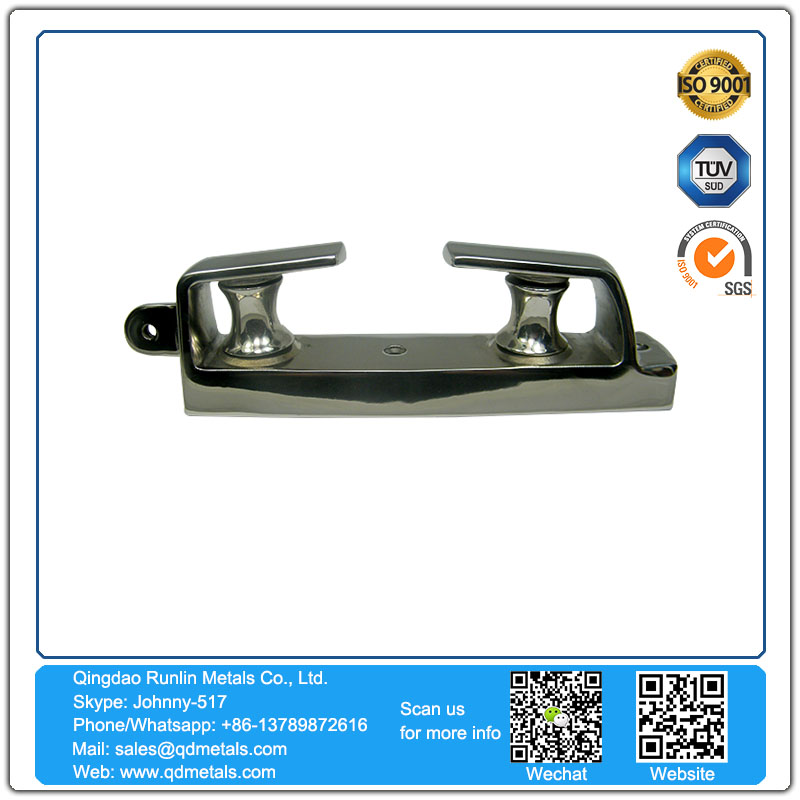High Quality 316 Stainless Steel Yacht parts stainless steel Angle Fairlead With Two Wheels
