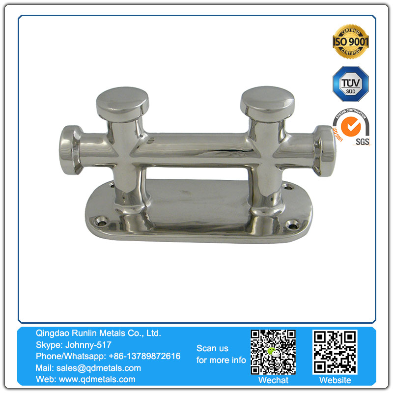 High Quality Stainless Steel Accessories Marine Part Double Cross Bollard
